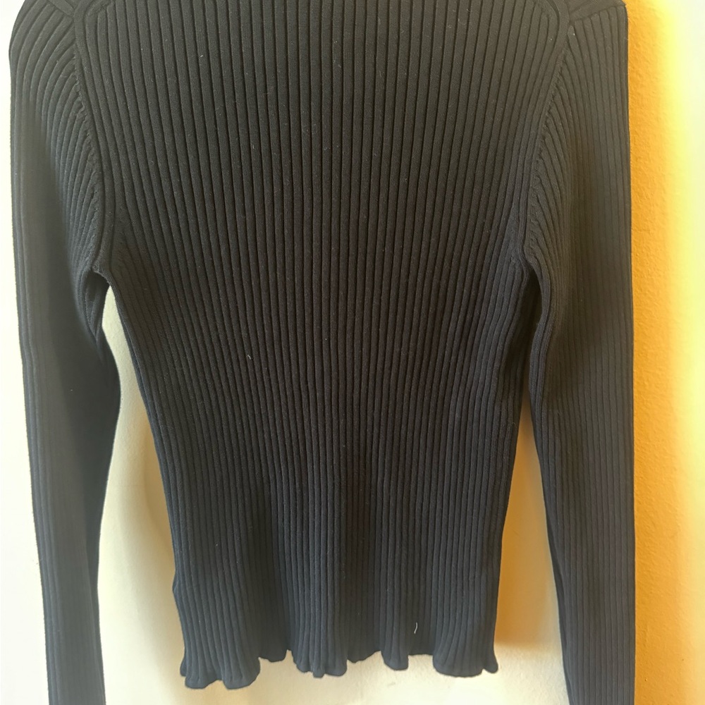 NWT Calvin Klein Women's Black Cardigan Sweater - Picture 2 of 5